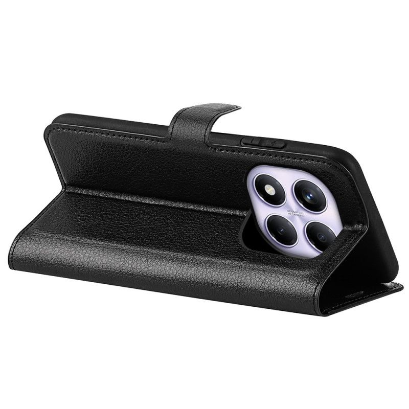 Folio-hoesje Xiaomi Redmi Note 14 Pro 4g Telefoonhoesje Klassiek Lychee Kunstleer