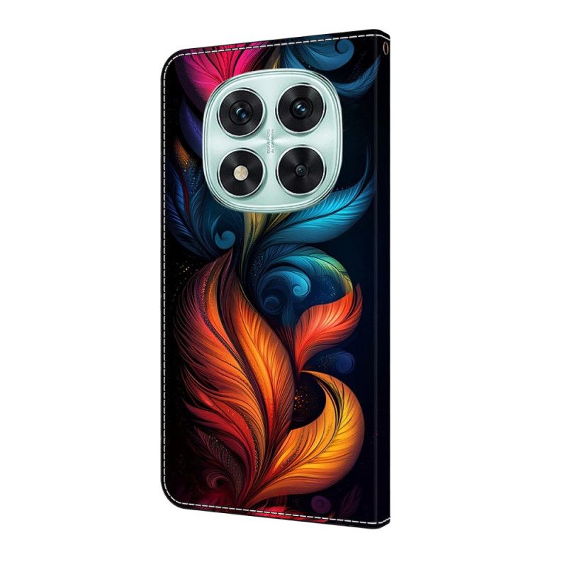 Folio-hoesje Xiaomi Redmi Note 14 Pro 4g Telefoonhoesje Kleurrijke Veren