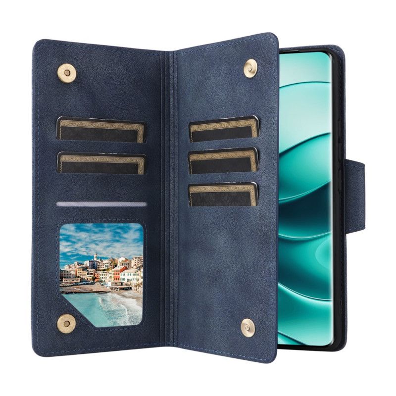 Folio-hoesje Xiaomi Redmi Note 14 Pro 4g Telefoonhoesje Portemonnee Met Rits En Riem