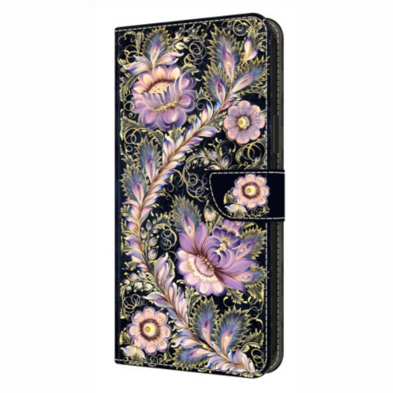 Folio-hoesje Xiaomi Redmi Note 14 Pro 4g Vintage Bloemen