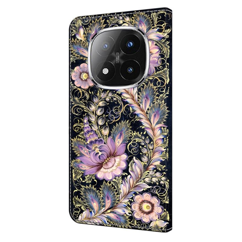 Folio-hoesje Xiaomi Redmi Note 14 Pro 4g Vintage Bloemen