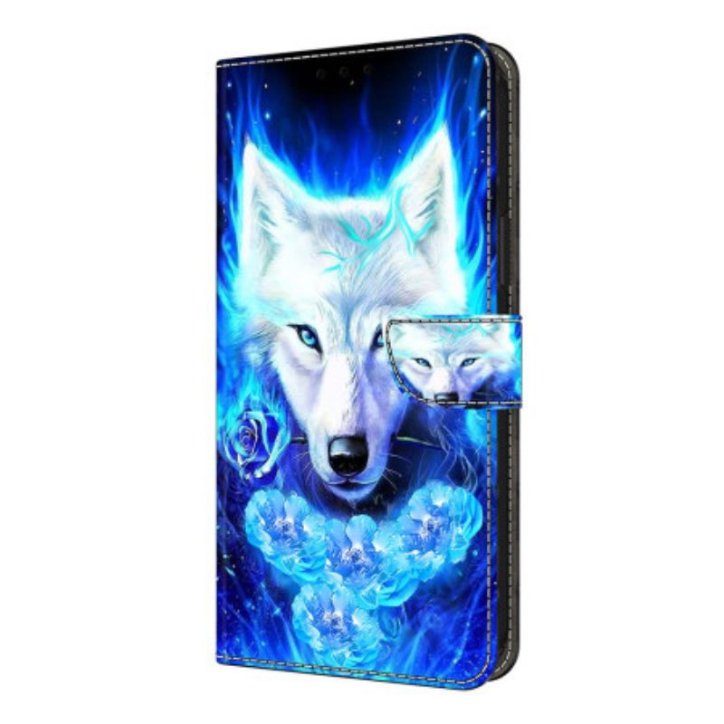 Folio-hoesje Xiaomi Redmi Note 14 Pro 4g Witte Wolf