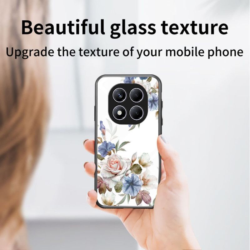 Hoesje Voor Xiaomi Redmi Note 14 Pro 4g Bloemen Gehard Glas