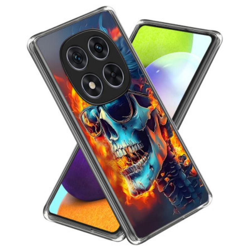 Hoesje Voor Xiaomi Redmi Note 14 Pro 4g Vlammende Schedel