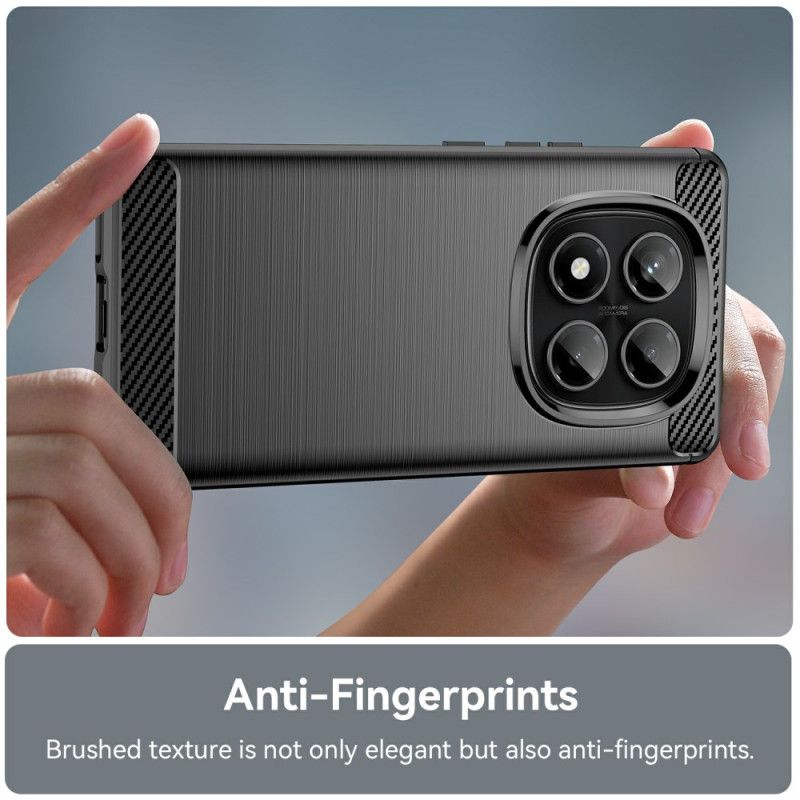 Hoesje Xiaomi Redmi Note 14 Pro 4g Geborsteld Koolstofvezel Bescherming Hoesje