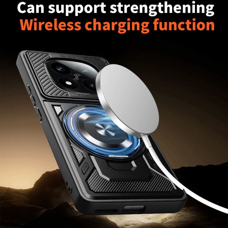 Hoesje Xiaomi Redmi Note 14 Pro 4g Magnetisch Met Draaibare Standaard