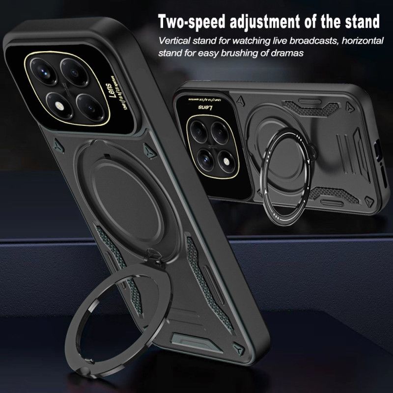 Hoesje Xiaomi Redmi Note 14 Pro 4g Magnetische Draaibare Standaard Bescherming Hoesje