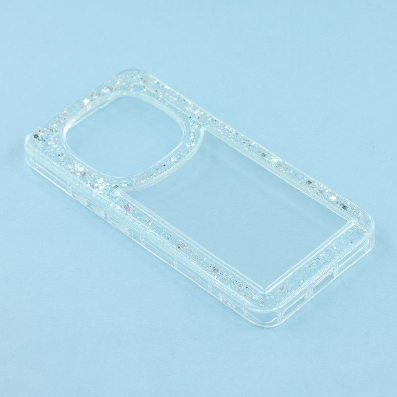 Hoesje Xiaomi Redmi Note 14 Pro 4g Transparant Met Glitterranden