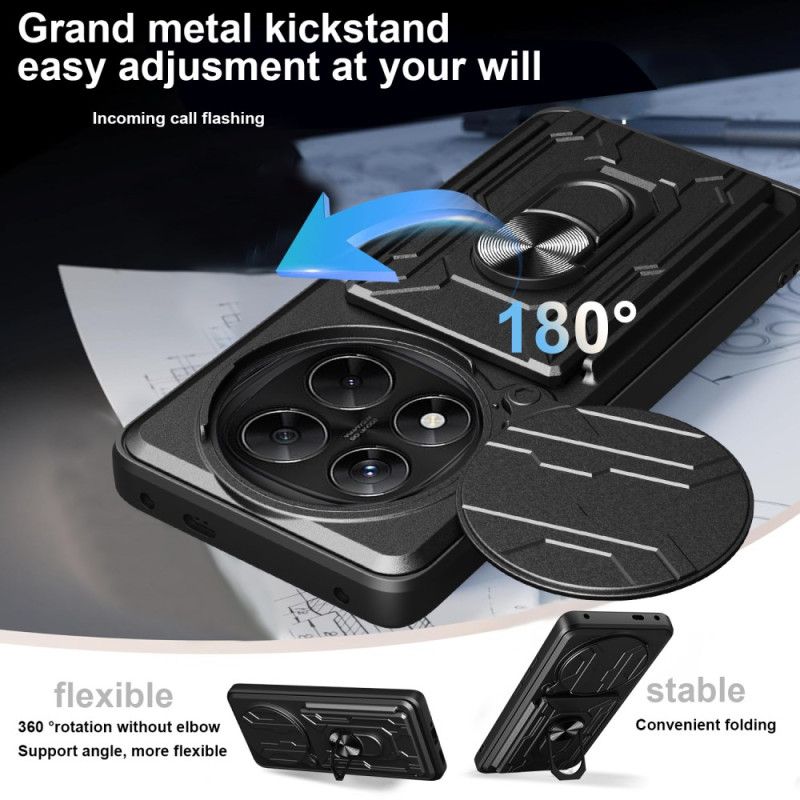 Hoesje Xiaomi Redmi Note 14 Pro 4g Ultra-resistent Met Standaard En Lensbeschermer