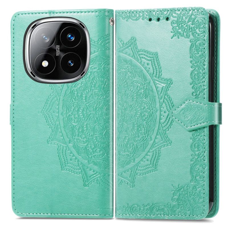 Leren Hoesje Voor Xiaomi Redmi Note 14 Pro 4g Barokke Mandala