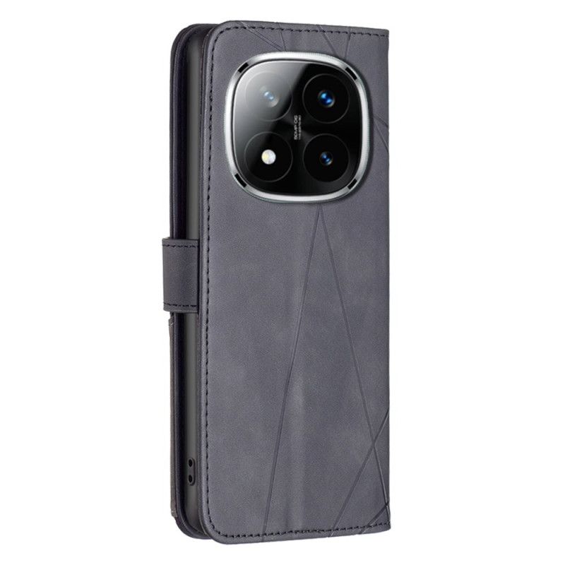 Leren Hoesje Voor Xiaomi Redmi Note 14 Pro 4g Geometrisch (binfen) Kleur