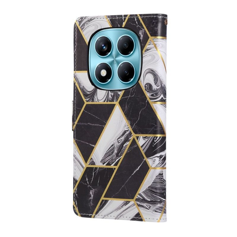 Leren Hoesje Voor Xiaomi Redmi Note 14 Pro 4g Marmerlook