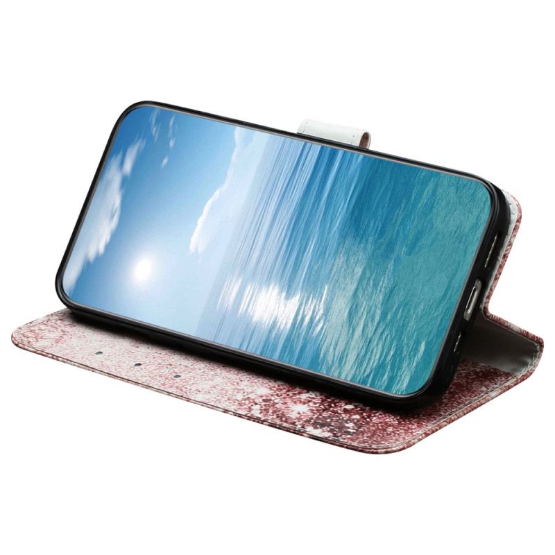 Leren Hoesje Voor Xiaomi Redmi Note 14 Pro 4g Roségoud Marmer