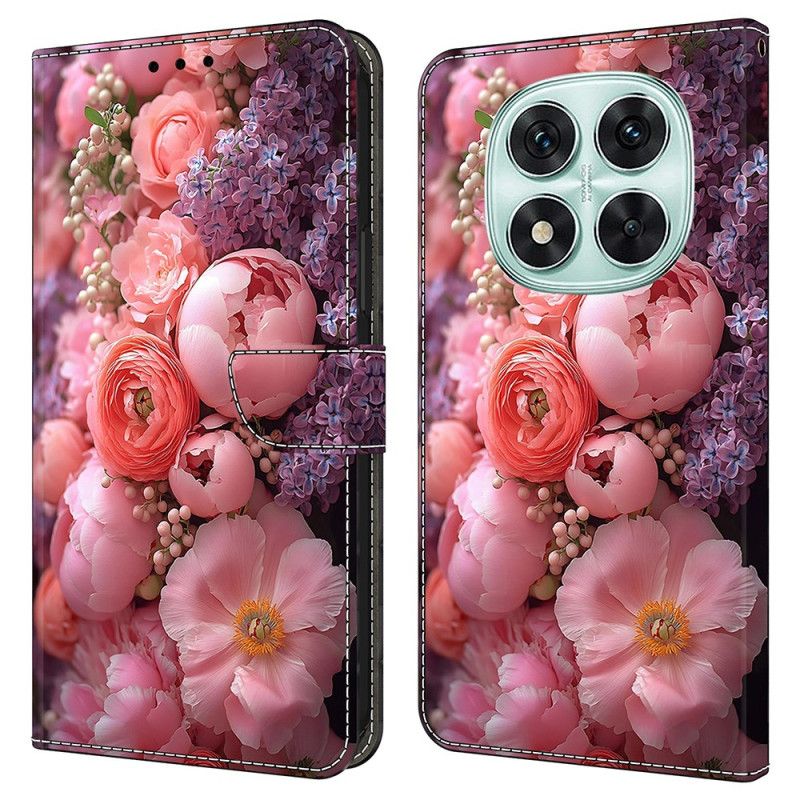 Leren Hoesje Xiaomi Redmi Note 14 Pro 4g Bloemrijk Bescherming Hoesje