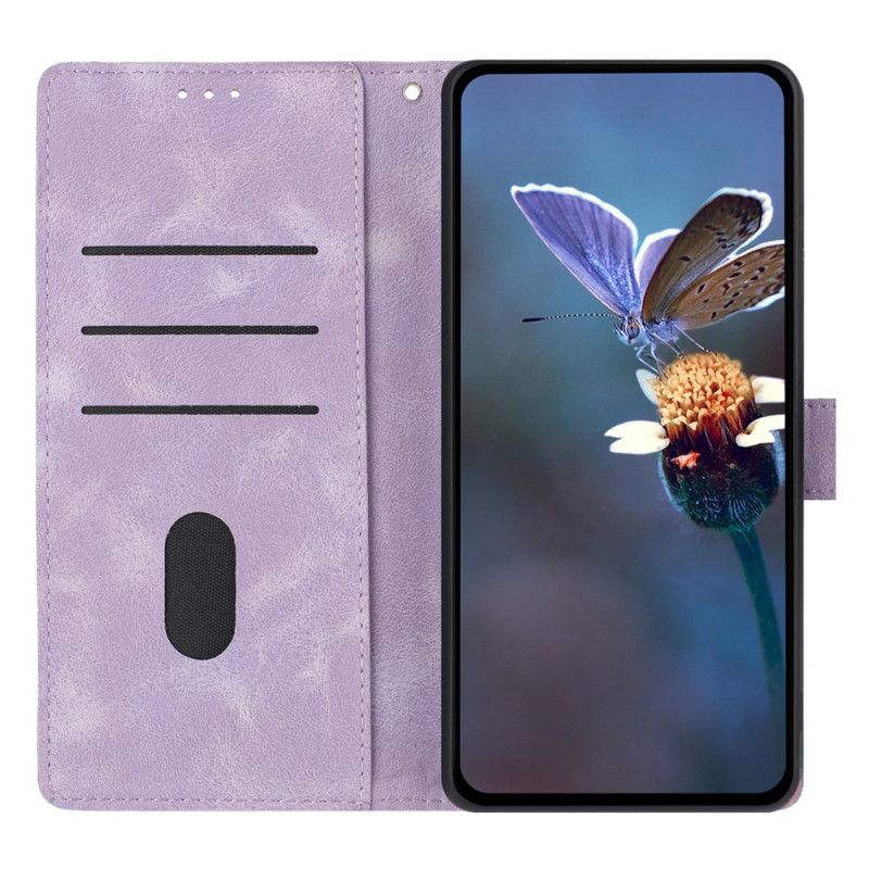 Leren Hoesje Xiaomi Redmi Note 14 Pro 4g Driehoeken Bescherming Hoesje