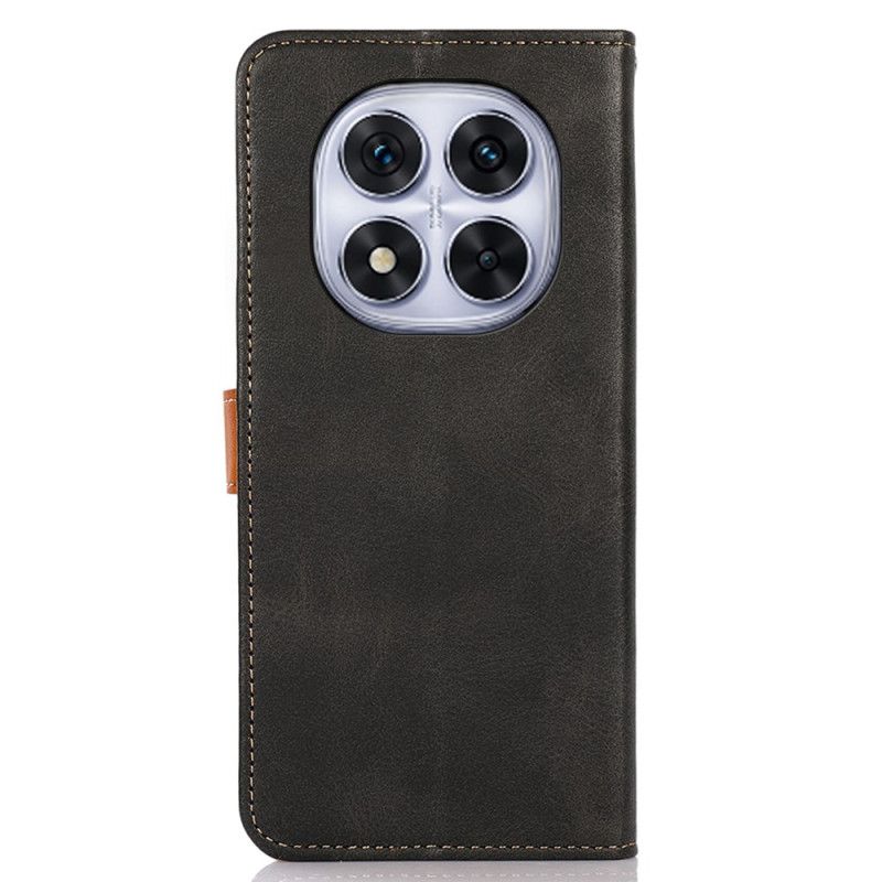 Leren Hoesje Xiaomi Redmi Note 14 Pro 4g Gouden Sluiting Khazneh Bescherming Hoesje