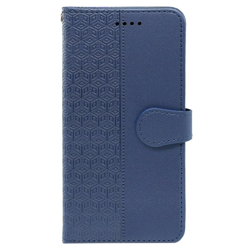 Leren Hoesje Xiaomi Redmi Note 14 Pro 4g Kubusrand En Bandje Bescherming Hoesje