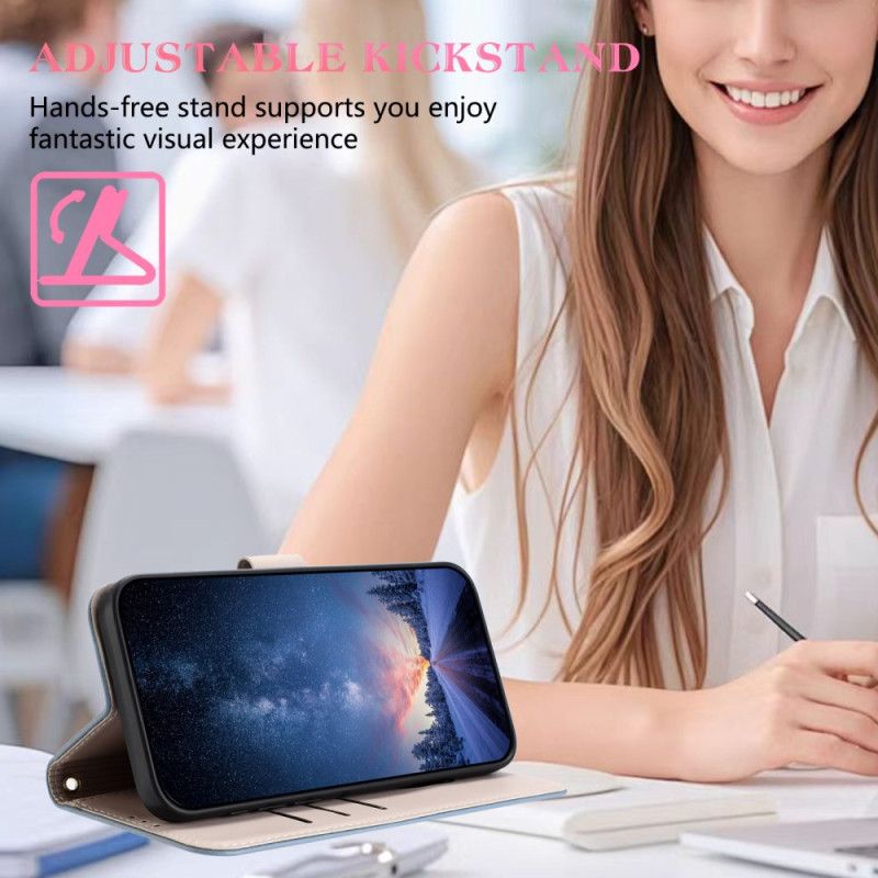 Leren Hoesje Xiaomi Redmi Note 14 Pro 4g Strikje Met Bandje