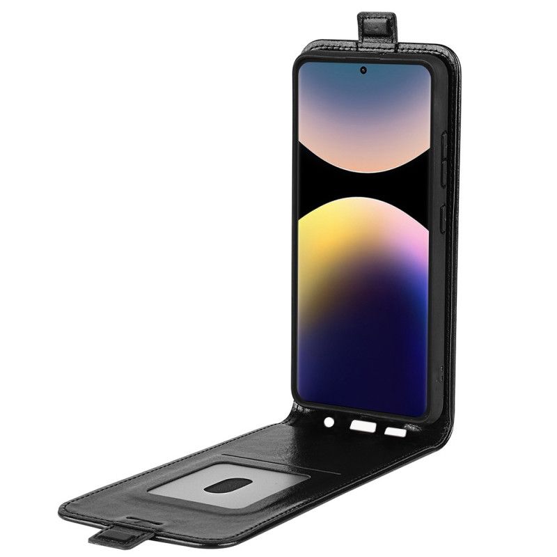 Leren Hoesje Xiaomi Redmi Note 14 Pro 4g Verticale Klep Bescherming Hoesje