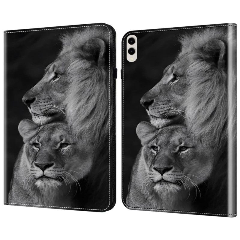 Hoesje Case Samsung Galaxy Tab S10 Ultra Leeuwenpaar