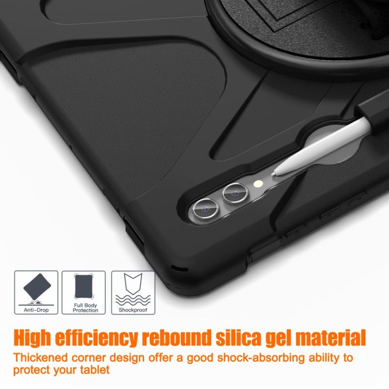 Hoesje Samsung Galaxy Tab S10 Ultra Drievoudige Beschermingsband En Standaard Bescherming Hoesje