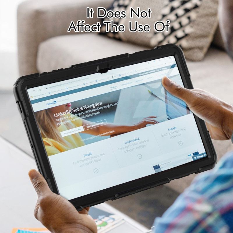 Hoesje Samsung Galaxy Tab S10 Ultra Standaard En Schermbeschermer