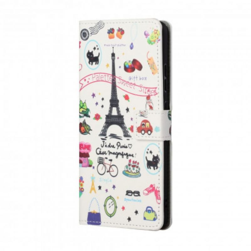 Bescherming Hoesje Xiaomi Redmi 10 Ik Hou Van Paris Strappy