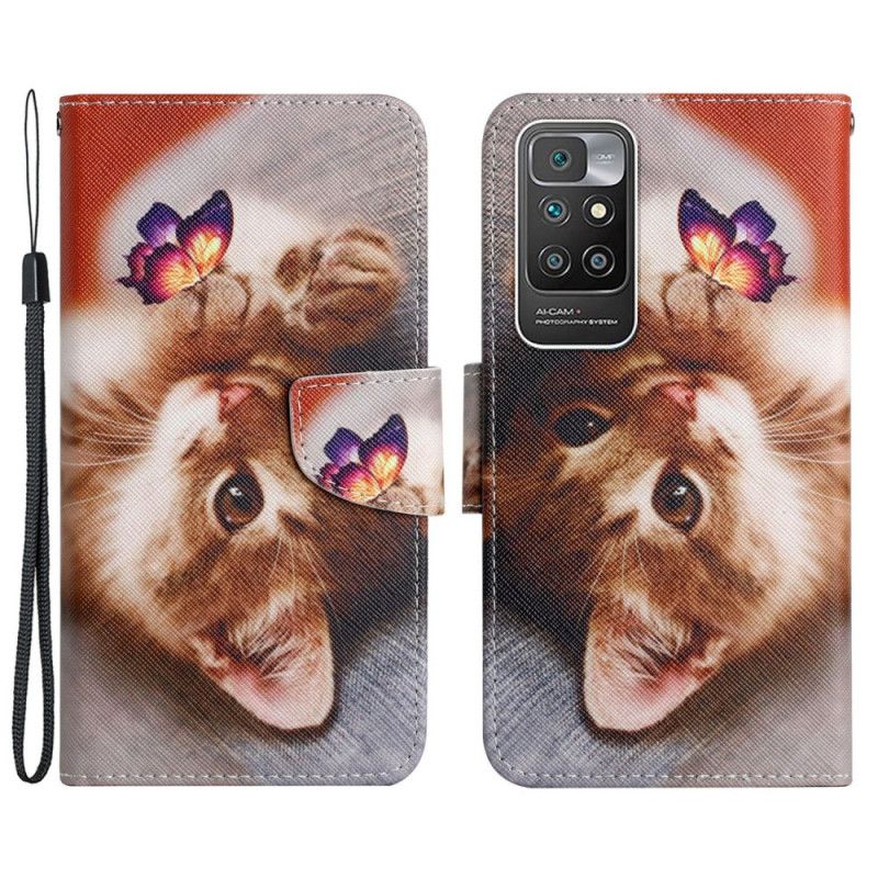 Bescherming Hoesje Xiaomi Redmi 10 Mijn Kitten En Vlinder
