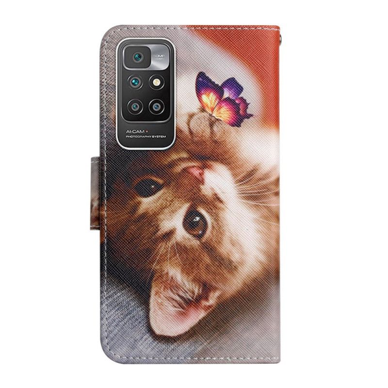 Bescherming Hoesje Xiaomi Redmi 10 Mijn Kitten En Vlinder