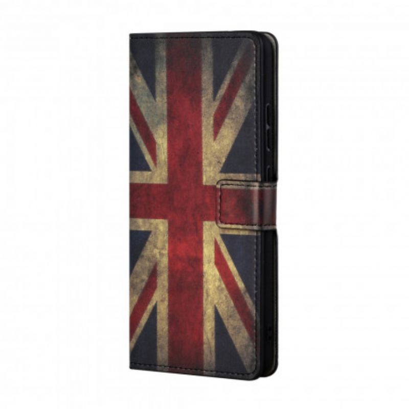 Flip Case Leren Xiaomi Redmi 10 Engeland Vlaggenband