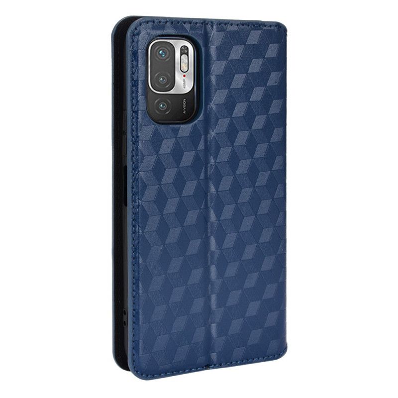 Folio-hoesje Xiaomi Redmi 10 Diamant Leereffect Bescherming Hoesje