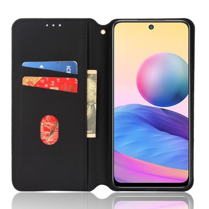 Folio-hoesje Xiaomi Redmi 10 Diamant Leereffect Bescherming Hoesje