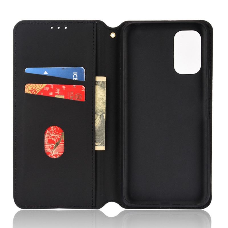 Folio-hoesje Xiaomi Redmi 10 Diamant Leereffect Bescherming Hoesje