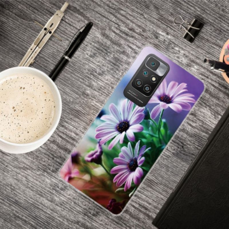 Hoesje Xiaomi Redmi 10 Realistische Bloemen Bescherming Hoesje