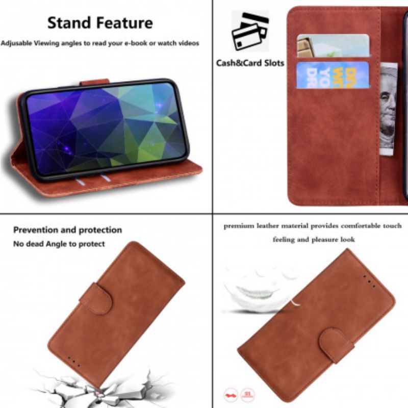 Leren Hoesje Voor Xiaomi Redmi 10 Kunstleer Retro