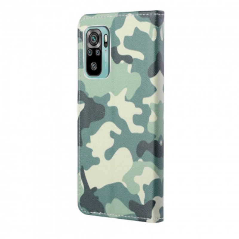 Leren Hoesje Xiaomi Redmi 10 Camouflage Bescherming Hoesje