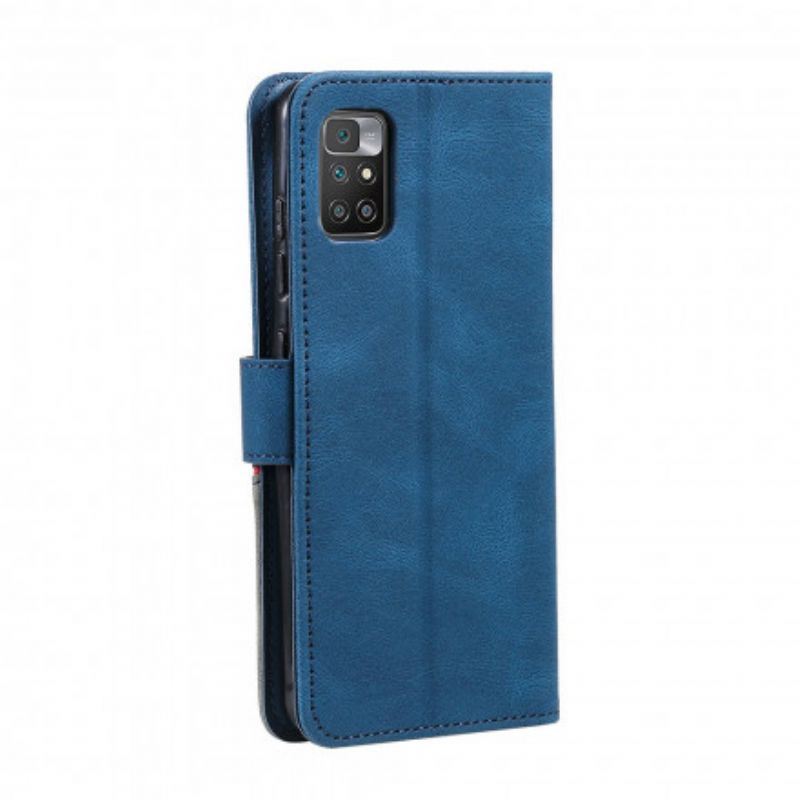 Leren Hoesje Xiaomi Redmi 10 Golf Bescherming Hoesje
