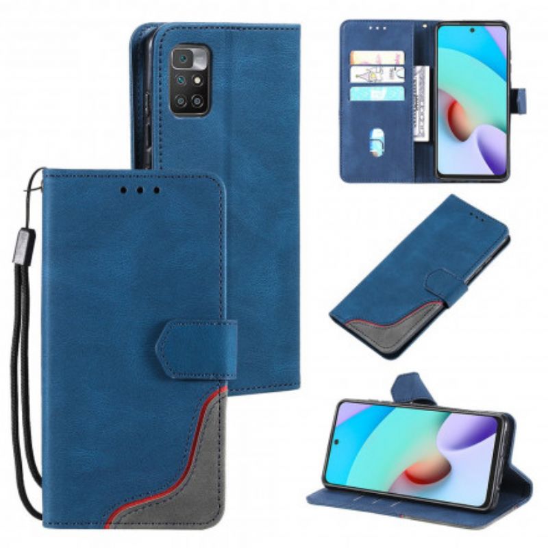 Leren Hoesje Xiaomi Redmi 10 Golf Bescherming Hoesje