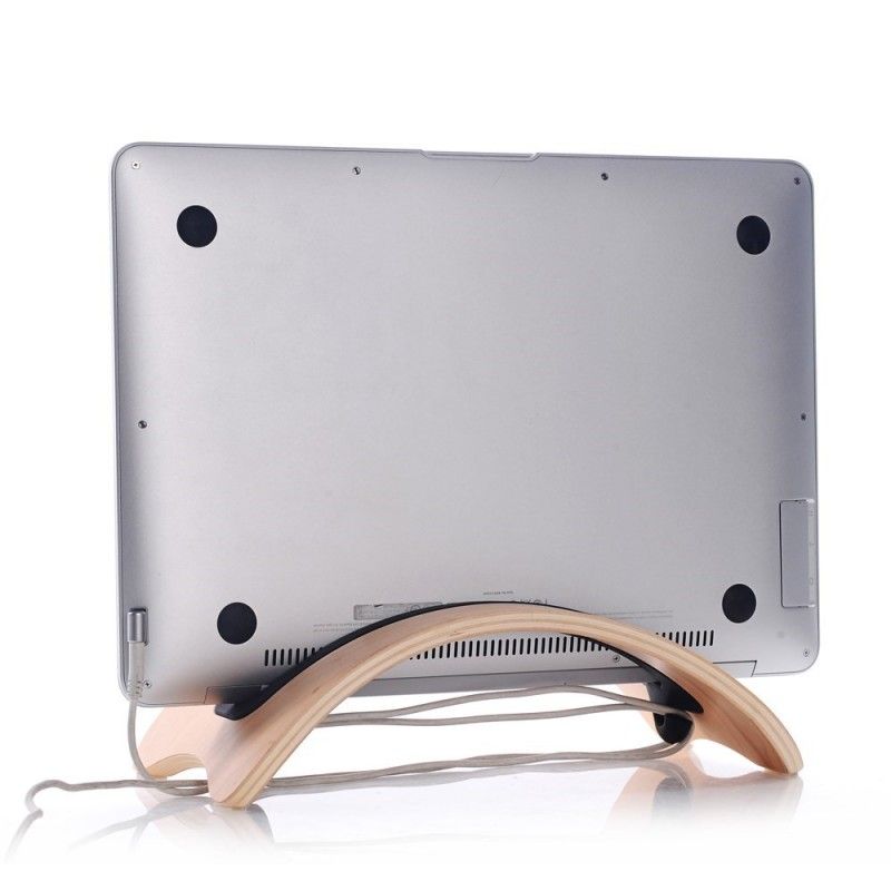 Bookarc Natuurlijke Houten Houder Voor Macbook