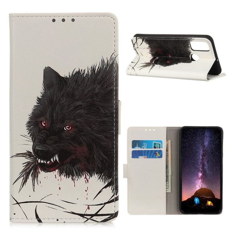 Bescherming Hoesje Oppo A53s Telefoonhoesje Hongerige Wolf