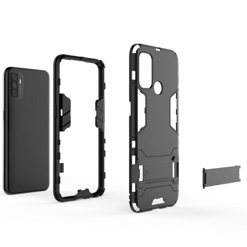 Hoesje Oppo A53s Rood Zwart Ultrabestendig