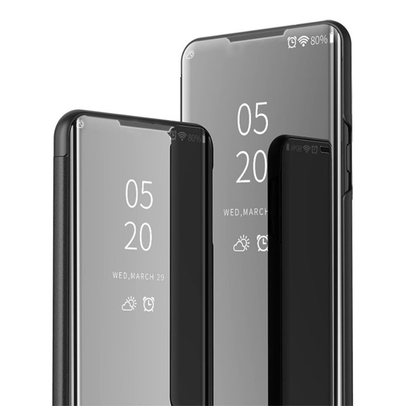 View Oppo A53s Donkerblauw Zwart Spiegel En Kunstleer