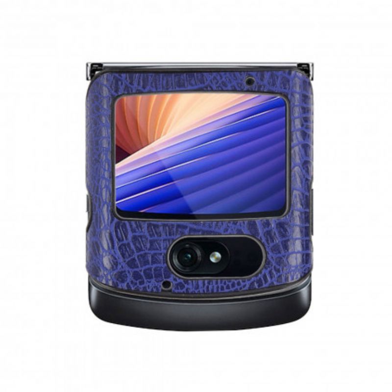 Hoesje Motorola Razr 5g Krokodillenleer Effect