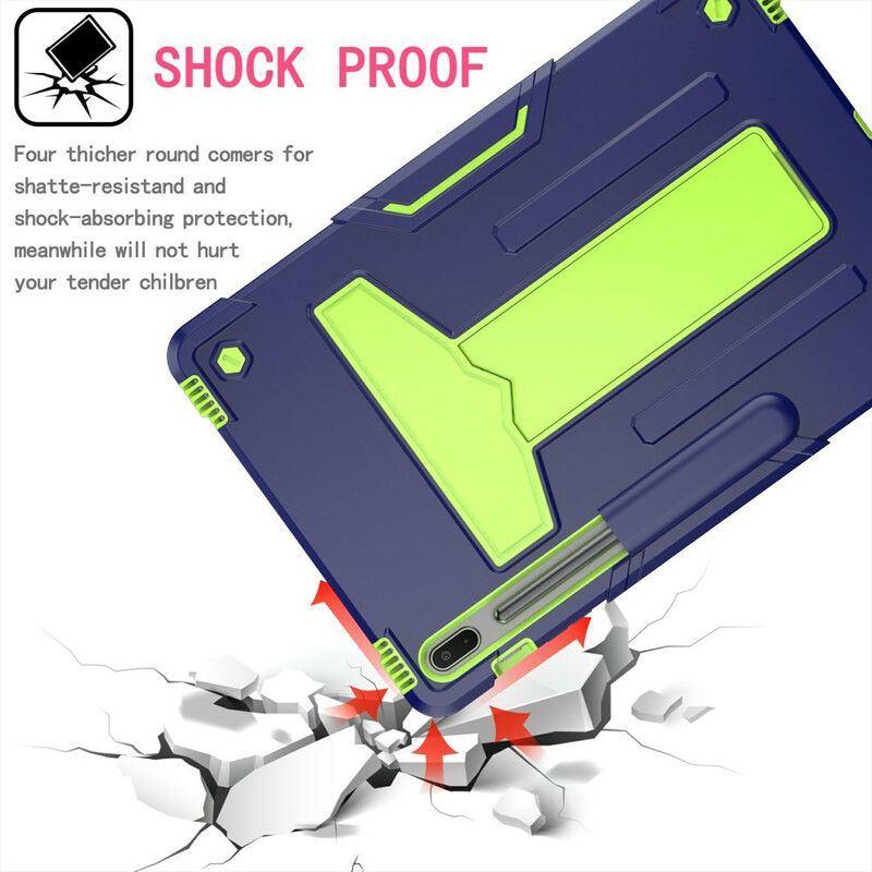 Case Hoesje Samsung Galaxy Tab S7 Fe Telefoonhoesje Bestendige Opvouwbare Ondersteuning