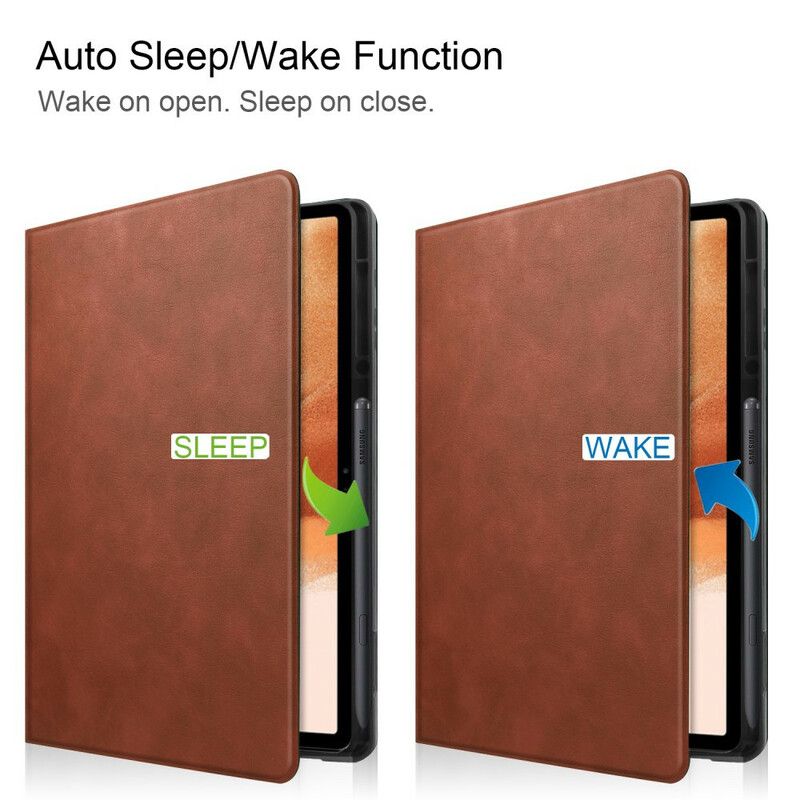 Cover Samsung Galaxy Tab S7 Fe Gestructureerd Kunstleer