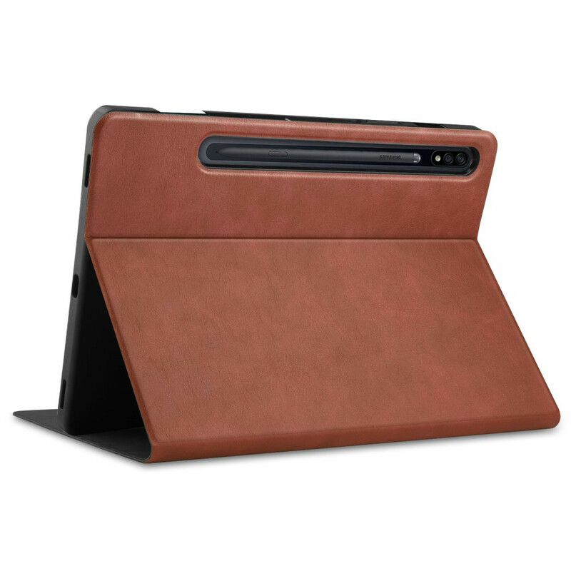Cover Samsung Galaxy Tab S7 Fe Gestructureerd Kunstleer