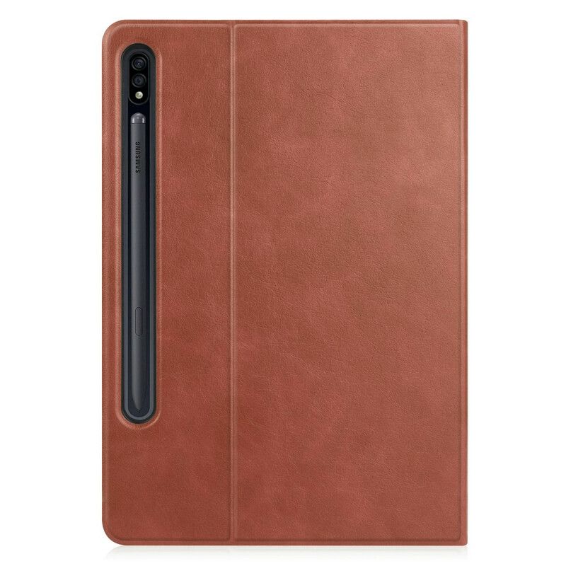 Cover Samsung Galaxy Tab S7 Fe Gestructureerd Kunstleer