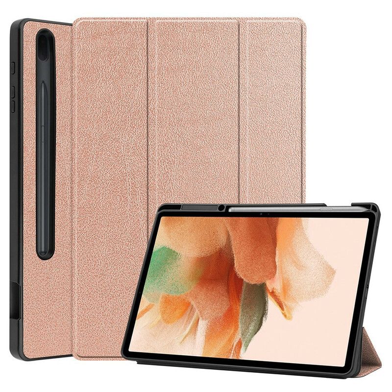 Smart Case Samsung Galaxy Tab S7 Fe Drievoudige Pennenhouder