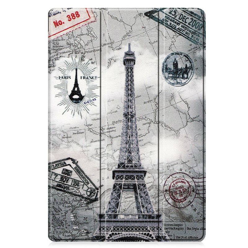 Smart Case Samsung Galaxy Tab S7 Fe Eiffeltoren Stylushouder