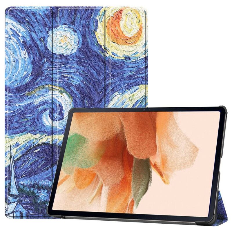 Smart Case Samsung Galaxy Tab S7 Fe Sterrennacht Penhouder